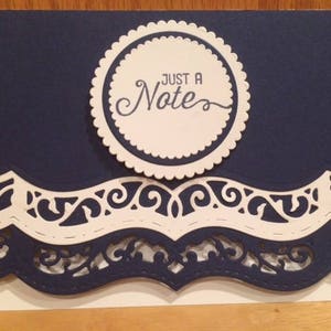 Carte de correspondance, carte de correspondance découpée, carte de correspondance vierge, juste une carte de correspondance