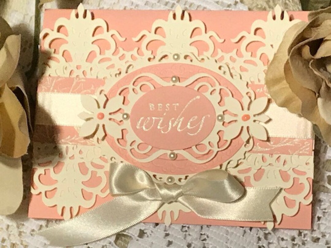 Wedding Card Handmade Wedding Card Beautiful Die Cut Wedding - Etsy