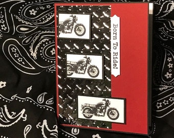 Motorcycle birthday card