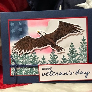 Veteranendagkaart, Vaderdagkaart, Bald Eagle-verjaardagskaart, Bedankt voor je servicekaart, heldenkaart