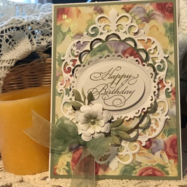 Handmade Die Cut Birthday Cards Etsy