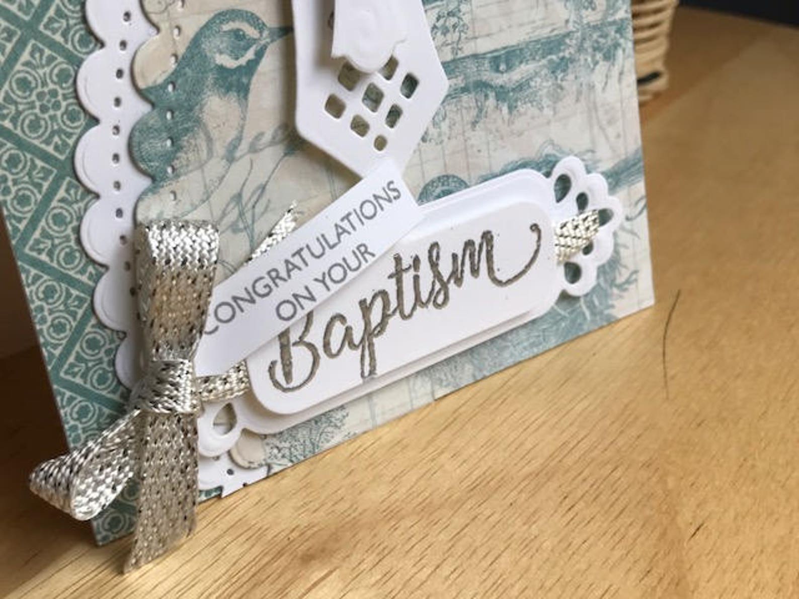 Baptism Card Congratulations on your Baptism card | Etsy
