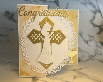 First Communion Z-fold Card for Girl or Boy