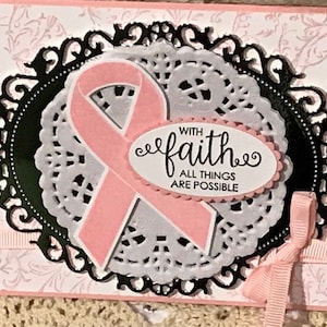 Tarjeta de apoyo al cáncer de mama
