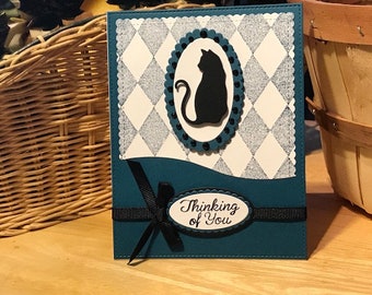 Cat sympathy card, Loss of pet cat card, Cat loss card, Thinking of you pet card, Thinking of you cat card
