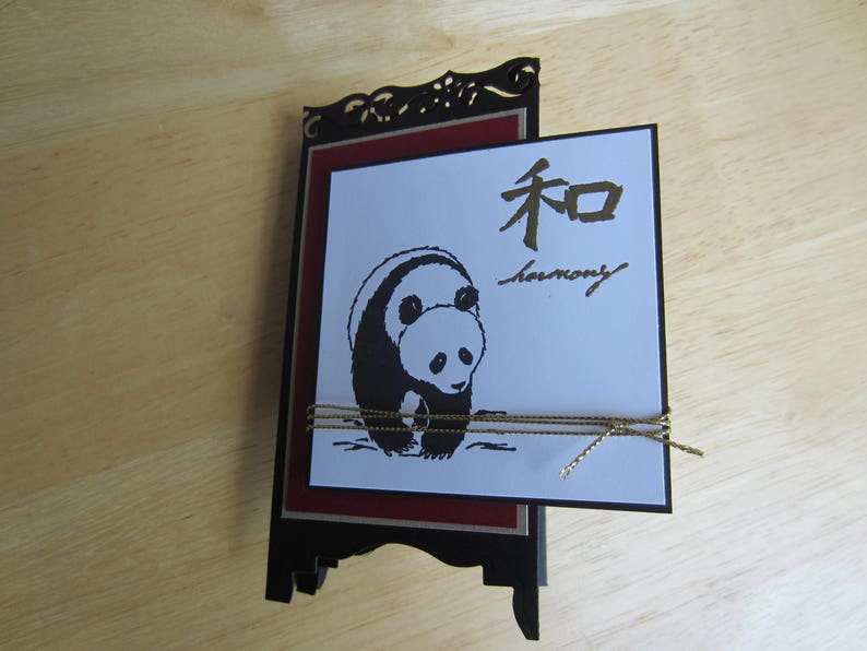 Panda Screen Card Boxed Set set of 5 cards note card set screen card set
