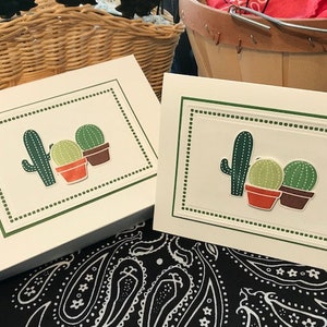 Coffret bloc-notes Cactus,