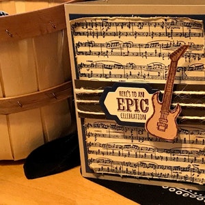 Verjaardagskaart voor hem, gitaar en muziek verjaardagskaart, mannelijke verjaardagskaart, gitaar verjaardagskaart, muziek verjaardagskaart