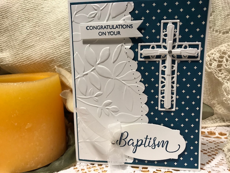 Baptism Card Congratulations on your Baptism card Girl | Etsy