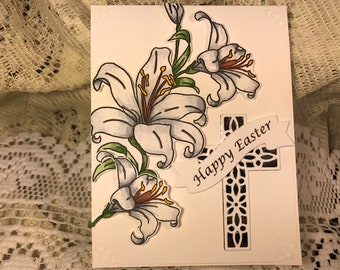 Happy Easter Lily Card