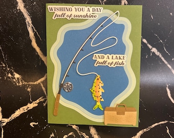 Fishing themed Father's Day or Birthday Card