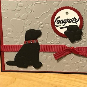 Nouvelle carte de félicitations pour chien
