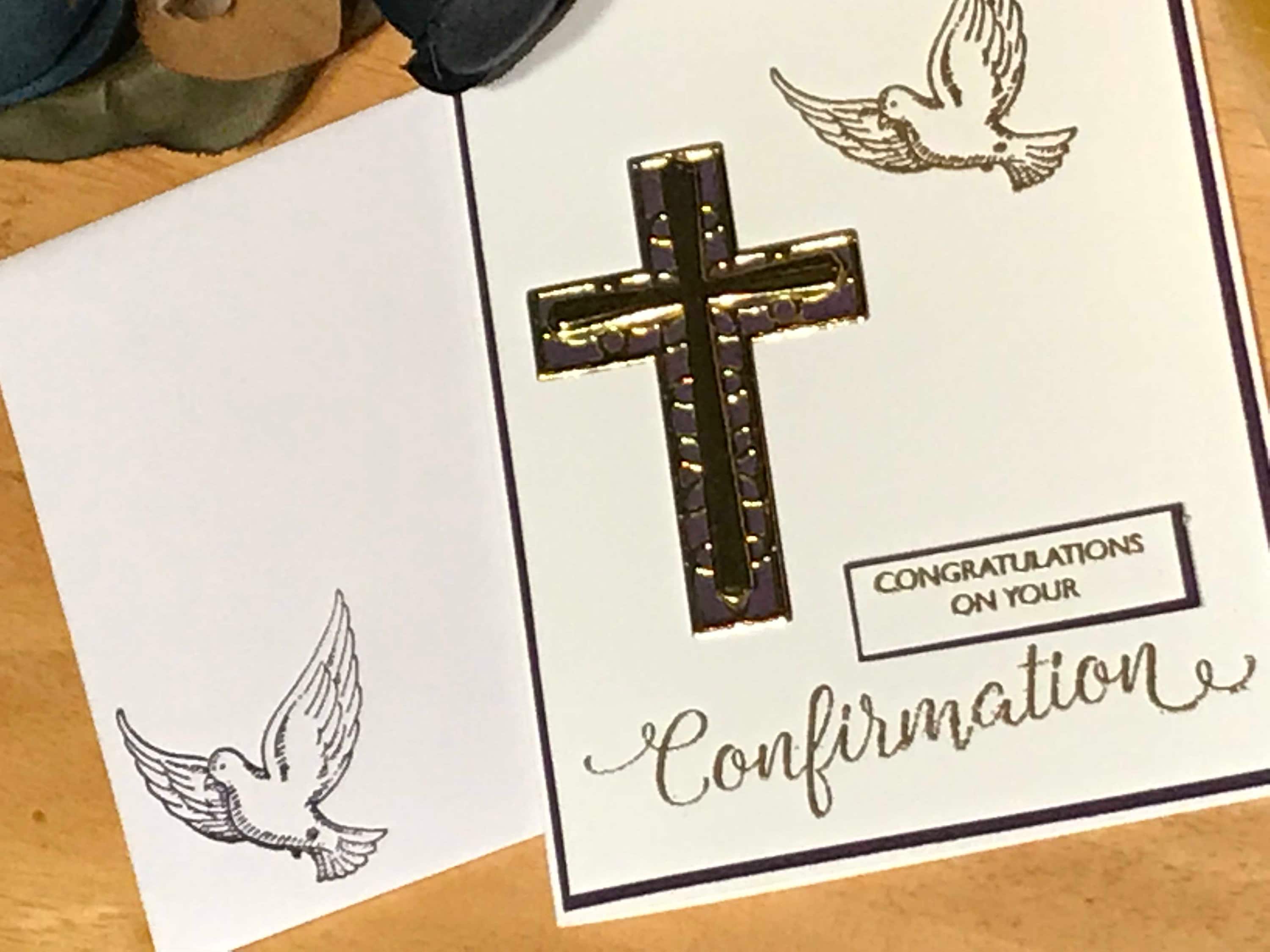 Confirmation card Holy Spirit card Congratulations on your | Etsy