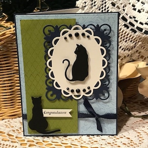 Cat congratulations card, Pet congratulations card, congratulations on your new cat, new cat congratulations