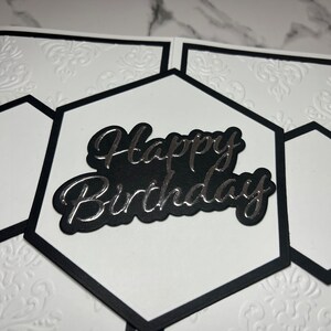 Grande carte d'anniversaire interactive 3D en deux étapes