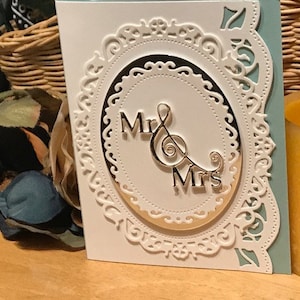 Mr. and Mrs. Wedding Card