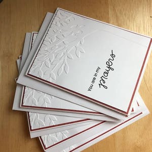 Tu es dans mes prières lot de 5 cartes avec boîte cadeau