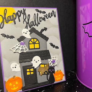 Happy Halloween Haunted House Card