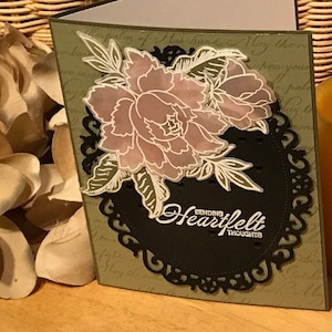 Floral sympathy card