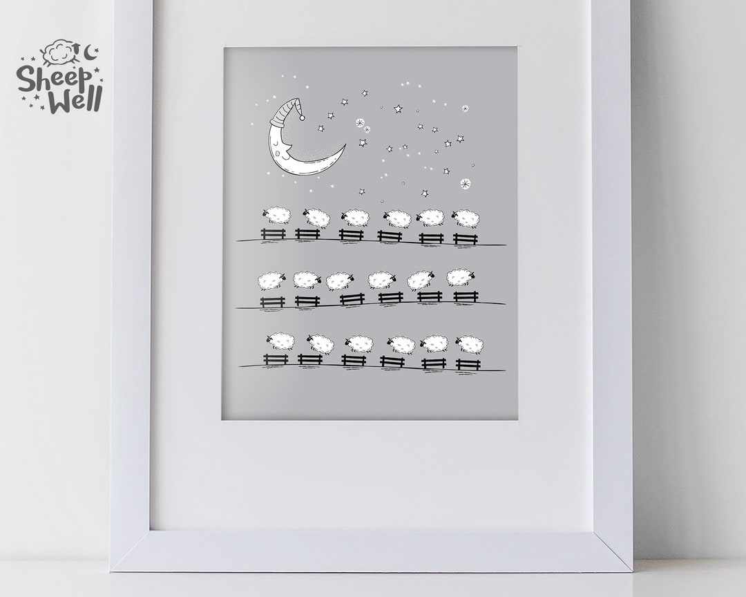 Sheep 5, Printable Sheep Nursery Prints, Nursery Sheep Prints, Nursery
