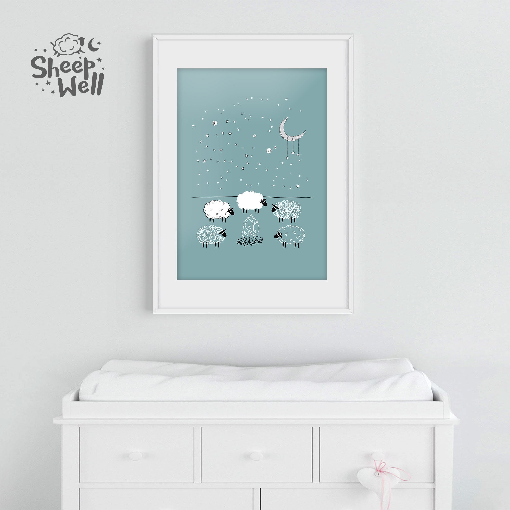 Sheep 38, Printable Sheep Nursery Prints, Nursery Sheep Prints, Nursery ...