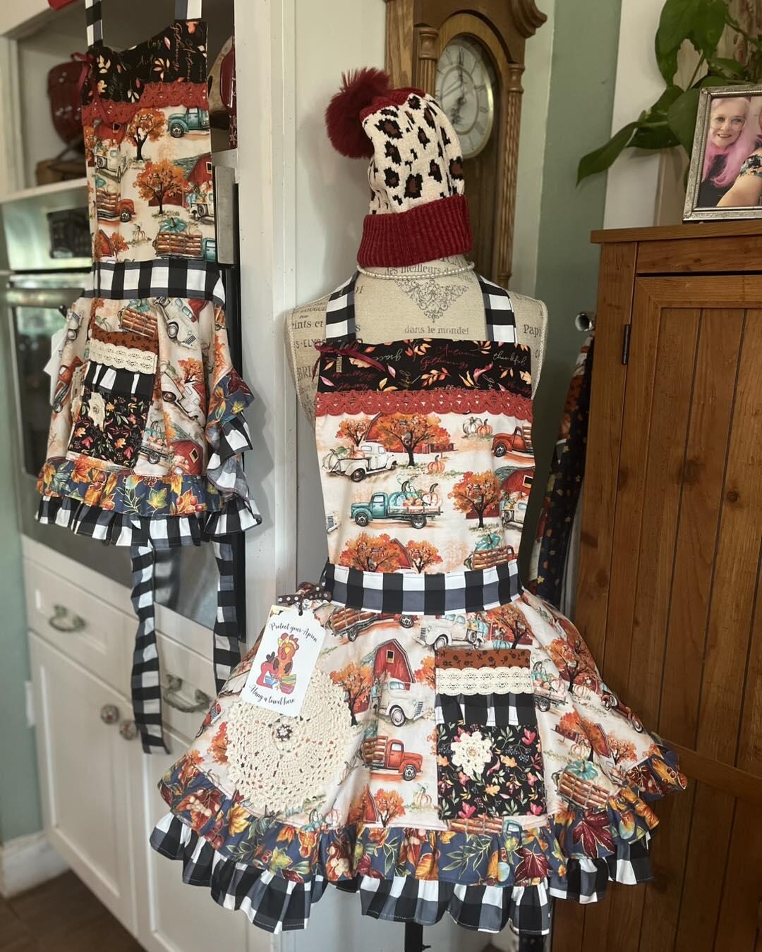Vintage Inspired Thanksgiving or Fall Apron: Handmade Baking Gift ...
