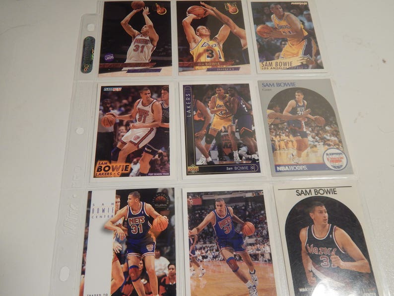 Lot of Basketball Cards of Sam Bowie