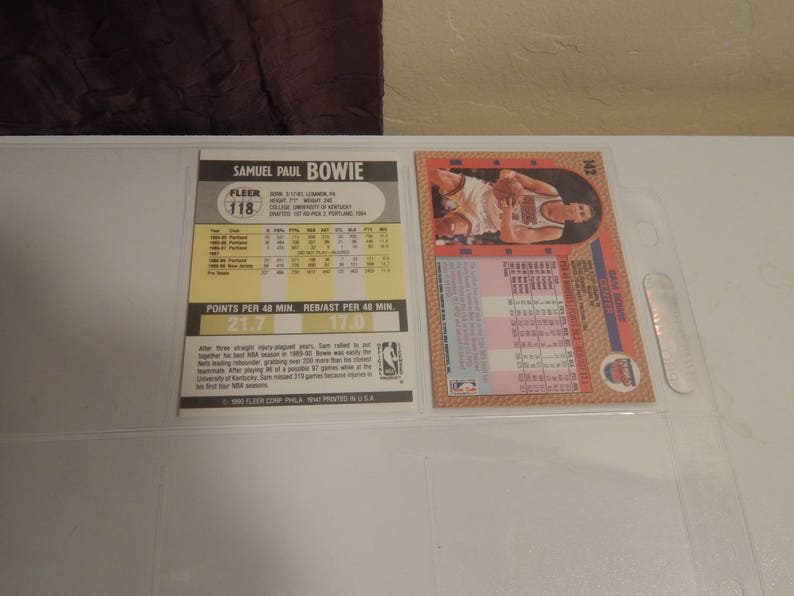 Lot of Basketball Cards of Sam Bowie