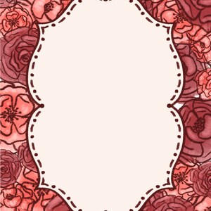 Floral Sign / Blank Wedding Sign / Bridal Shower / Party Decoration / Digital Download / 8x10 DIY Sign / Wall Art / Art Print