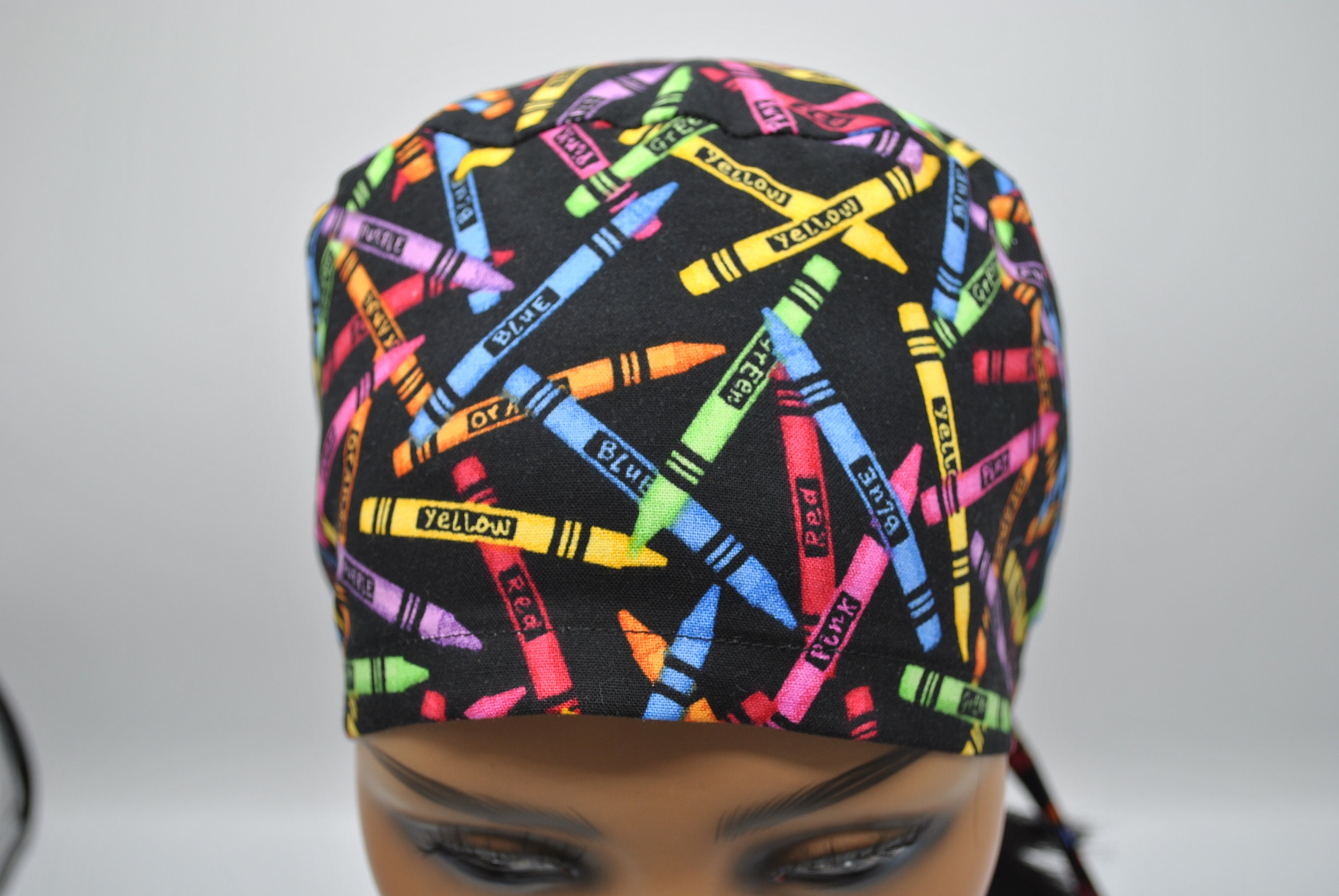 Colorful Crayons Surgical Cap for Nurse Doctor or Dentist Etsy UK