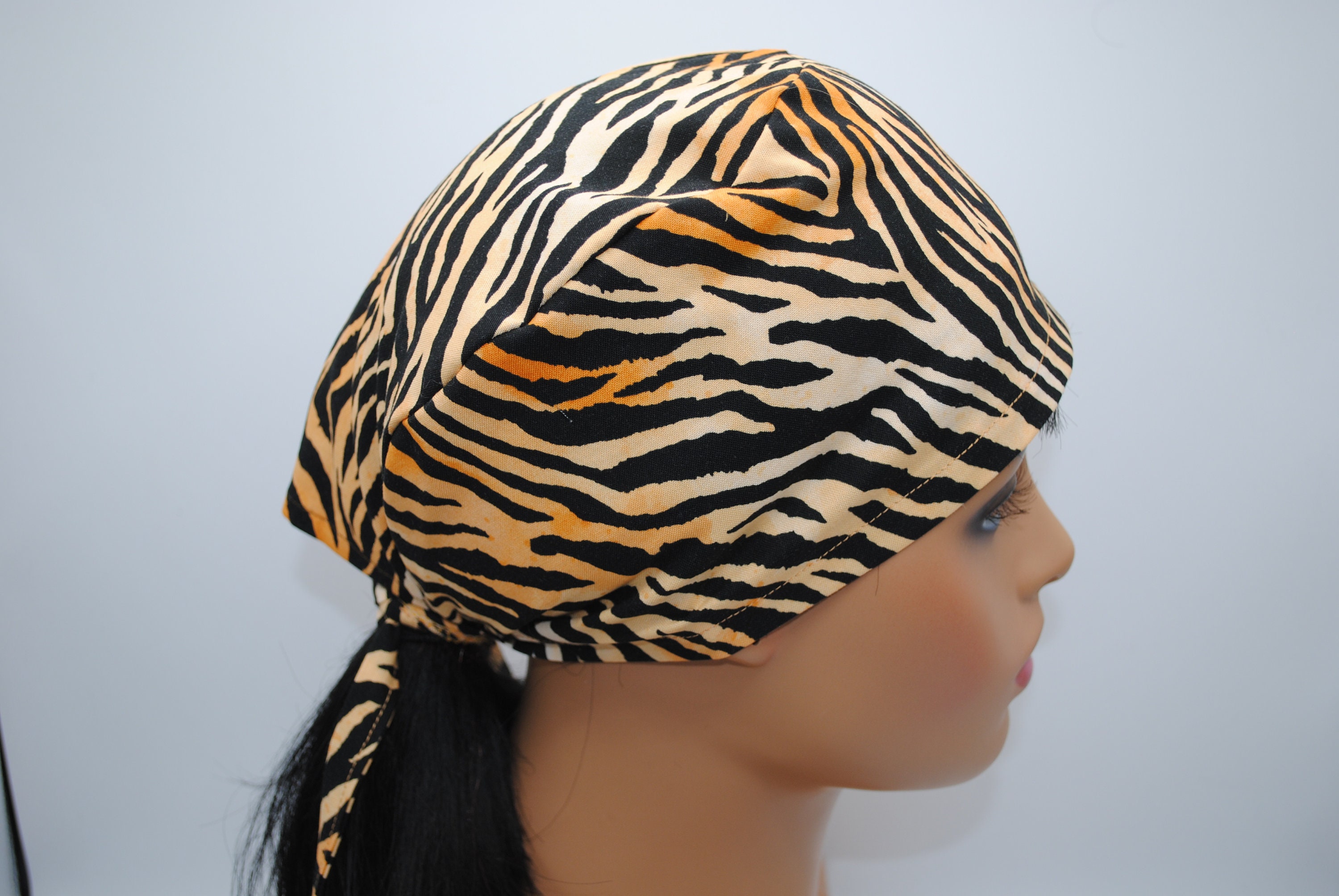 Tiger Striped Surgical Scrub Cap for 