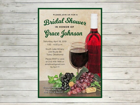 winery bridal shower invitation winery wedding shower invitation with wine vineyard theme wine themed bridal shower invitation wine themed bridal shower invitations