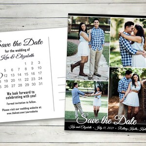 Save The Date Postcard | Save the Date Postcard Calendar | Save the Date Template with Photos | Save the Date Postcard Printable