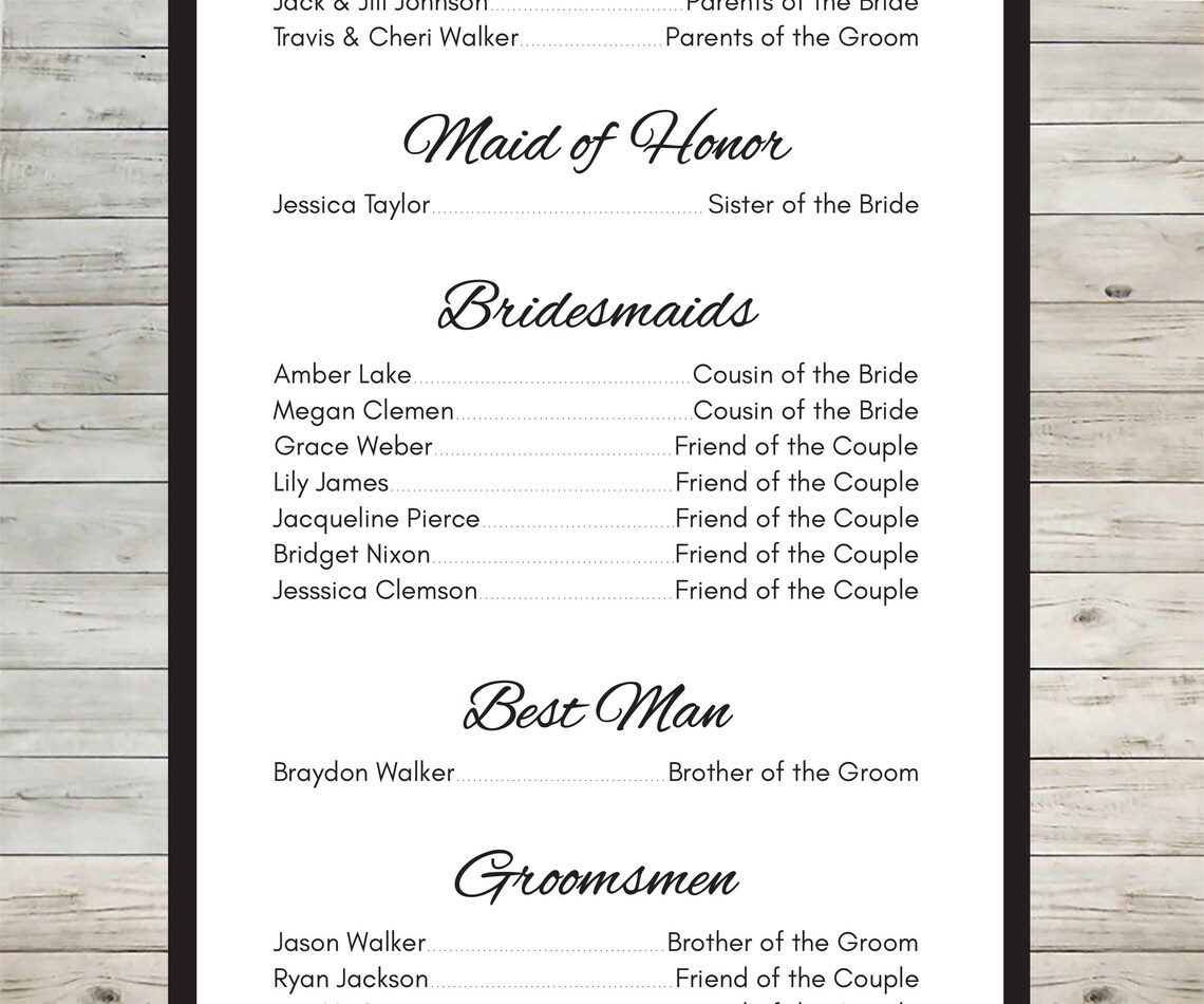 Traditional Wedding Ceremony Program traditional-wedding-ceremony-program