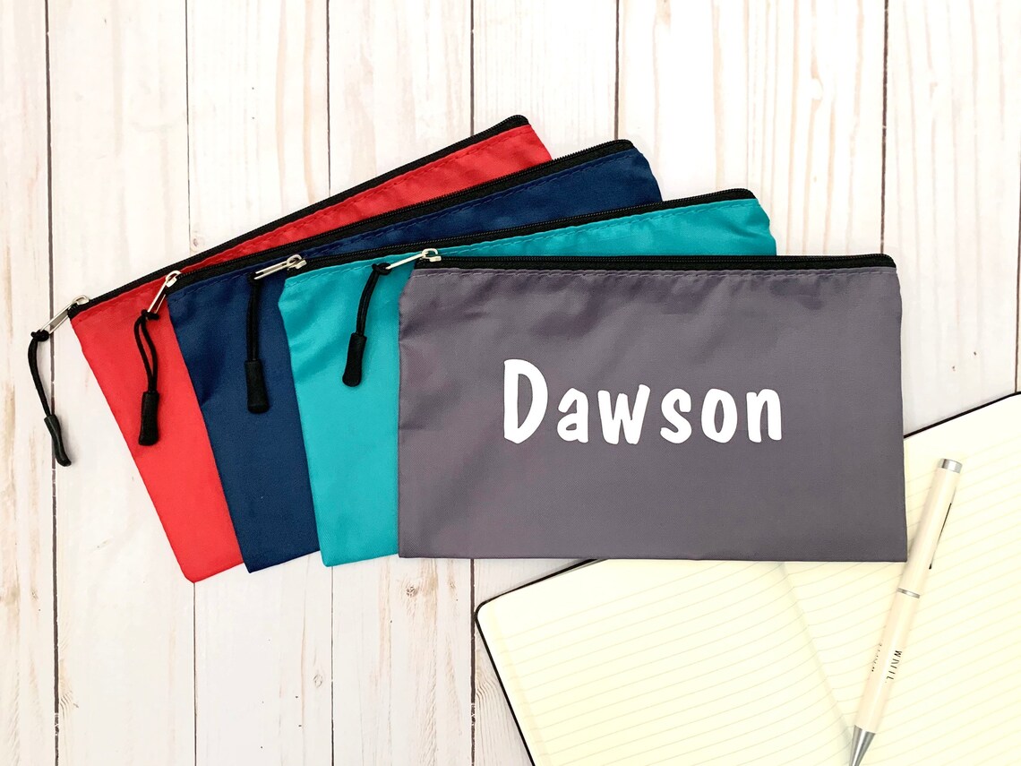 Boy Pencil Pouch School Supplies Back to School 3 ring Etsy