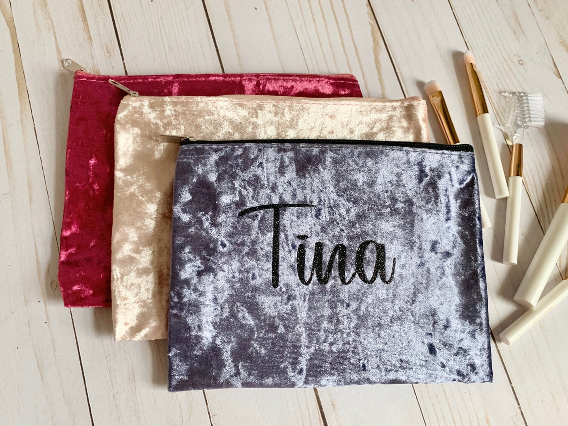 Personalized Cosmetic Bag Makeup Bag Makeup Tote Etsy