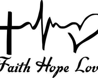 Download Faith hope love svg | Etsy