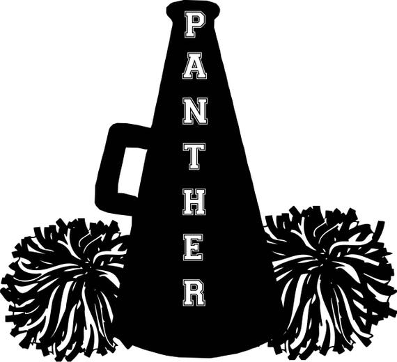 Panther Cheerleader SVG - Etsy