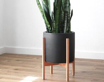 Mid Century Modern Plant Pot Modern Planter Large Indoor Etsy