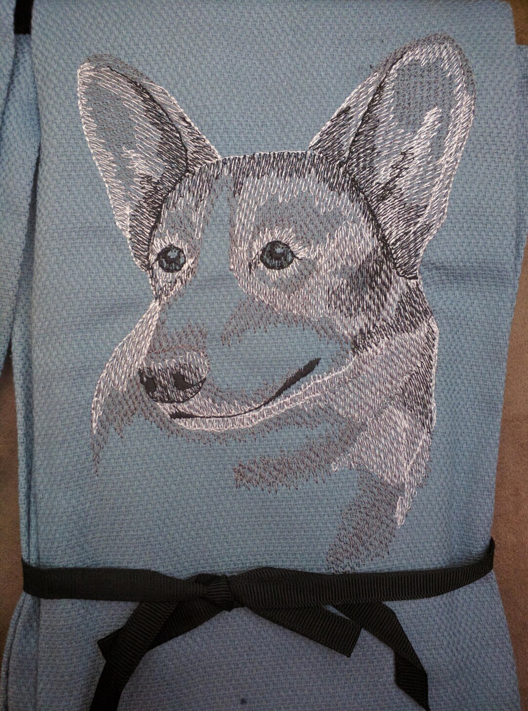 FREE NAME Tea Towel Dog Breeds Custom Embroidered Cardigan Etsy