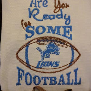 Detroit Lions tea towel Are you ready for some football