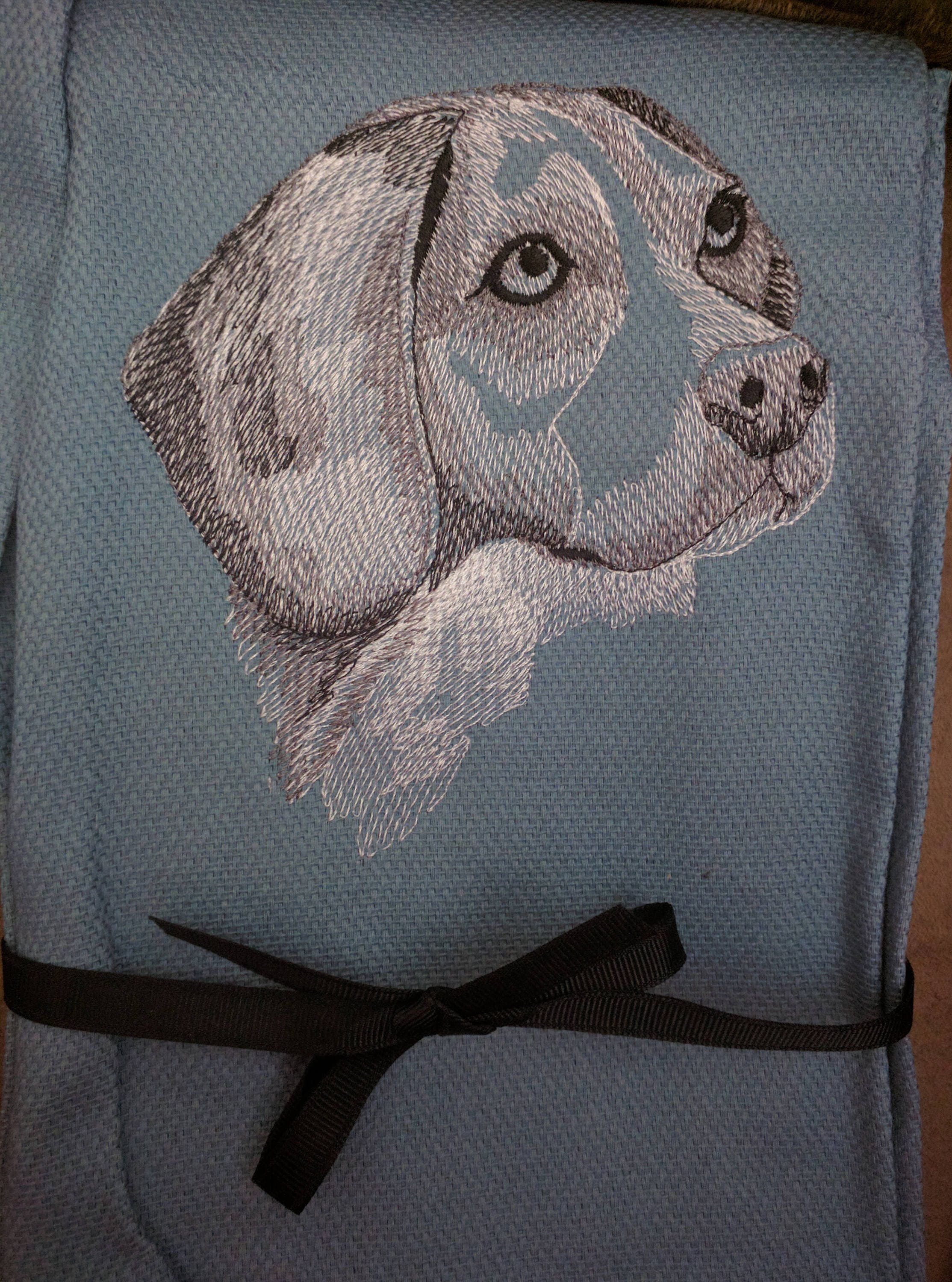 FREE NAME Tea Towel Dog Breeds Custom Embroidered Beagle Etsy