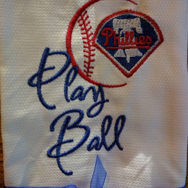 Philadelphia Phillies tea towel Play Ball