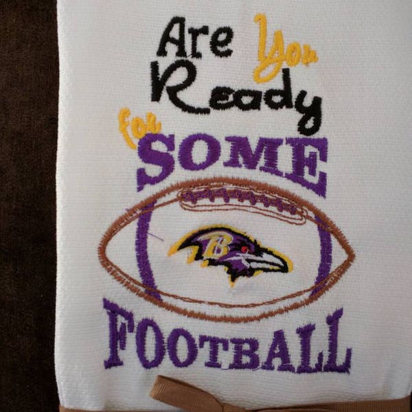 Baltimore Ravens tea towel Are you ready for some football