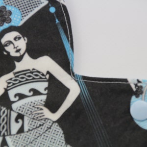 9&quot; Regular Art Deco Washable Reusable Cloth Menstrual Pad