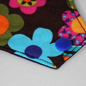 10&quot; Regular Single Flare Hippy Floral Washable Reusable Cloth Menstrual Pad