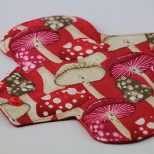 6&quot; Light Mushrooms Washable Reusable Cloth Menstrual Pad