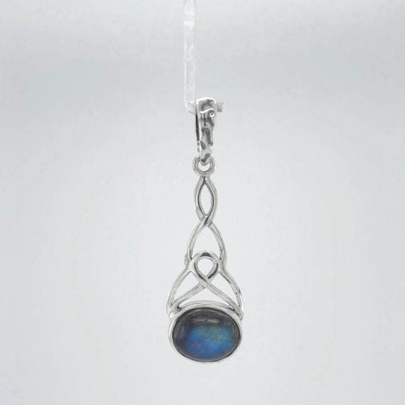 ONEFINITY Collana Con Nodo Celtico E Labradorite - Argento Sterling 925 - Ciondolo Irlandese Con Scatola Regalo