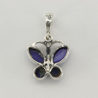 YFN Collana Lapislazzuli Argento 925: Ciondolo Cuore Fiore Di Cristallo, Gioiello Donna Ipoallergenico, Idea Regalo Compleanno