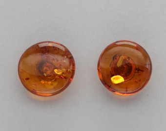 Orecchini a bottone in oro. Orecchini a perno in ambra e argento. Argento sterling 925. Orecchini a perno in ambra. Orecchini a perno. Orecchini a perno in ambra. Piccoli orecchini in argento